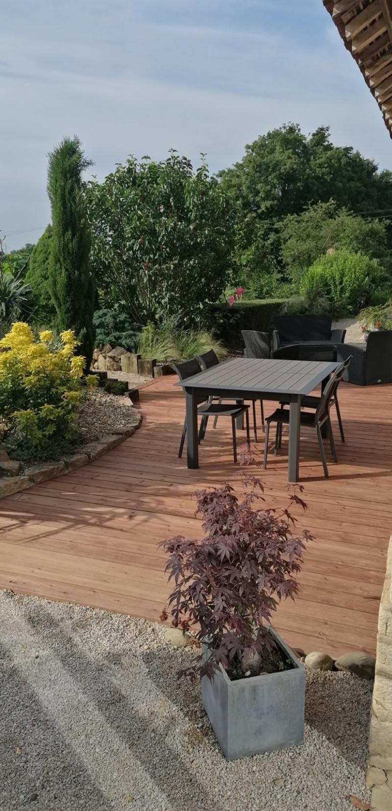Terrasse en bois Pin traité autoclave CL4 Louhans 71